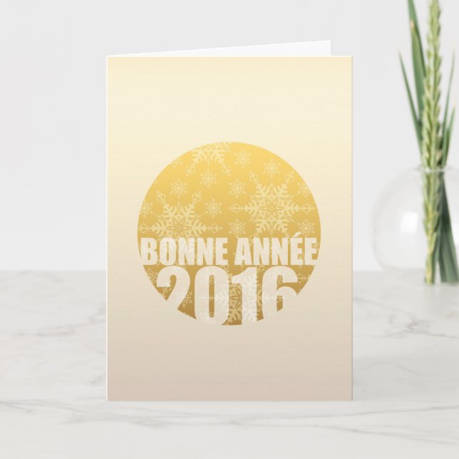Bonne Année 2016 - Carte du Nouvel An français (Devant)