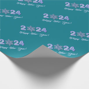 Bonne année 2022. Papier à enveloppement cadeau 