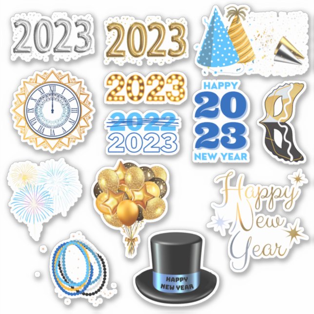 Bonne année 2023 Stickers (Devant)