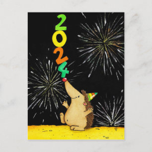Bonne année 2024 carte postale