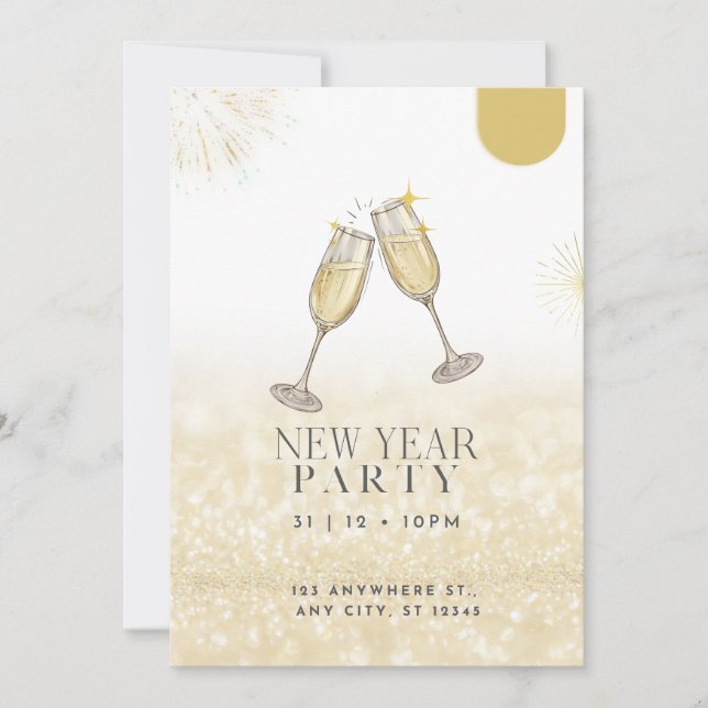 Bonne année 2024 Invitation (Devant)