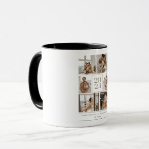 Bonne année 2024 joyeuse avec mug de famille