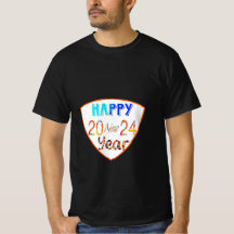 Bonne année 2024 T-shirt homme noir