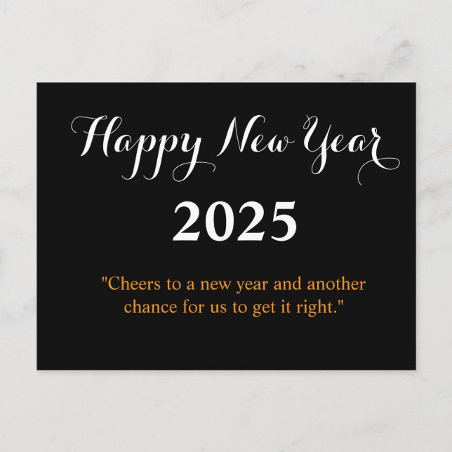 Bonne année 2025 Carte (Devant)