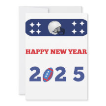 Bonne année 2025 carte de football