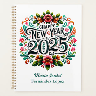 "Bonne année 2025" Fiesta mexicaine colorée
