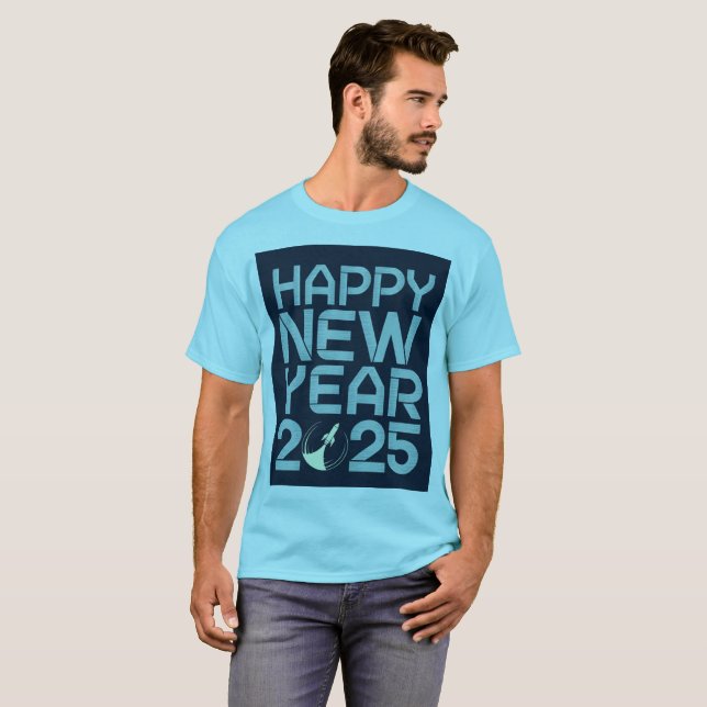 Bonne année 2025 T-shirt (Devant entier)