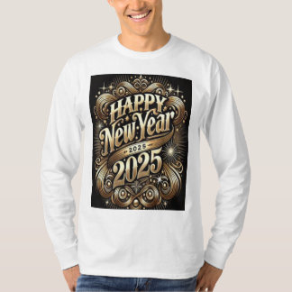 Bonne année 2025 T-shirt Une fête moderne