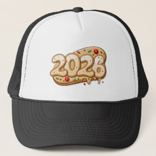 Bonne année 2026 Casquette de style doré inspiré d