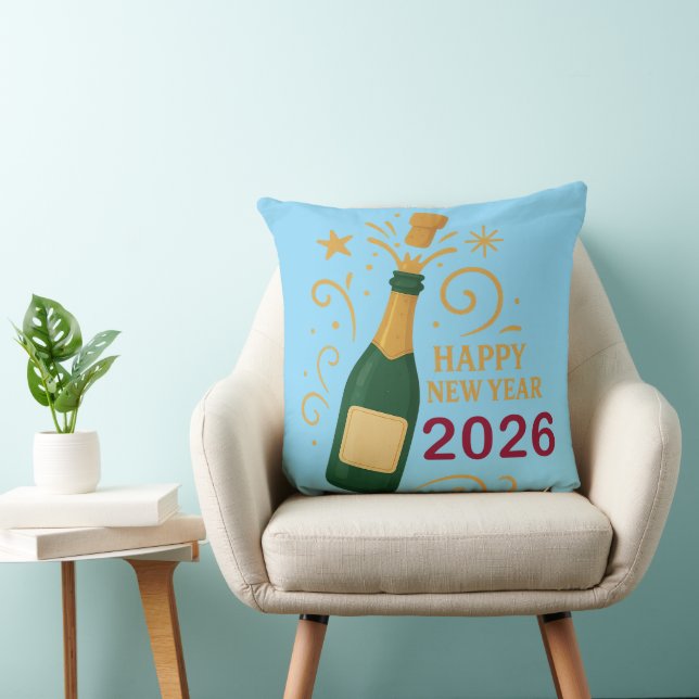 Bonne année 2026 Champagne | Coussin décoratif 50  (Chaise)