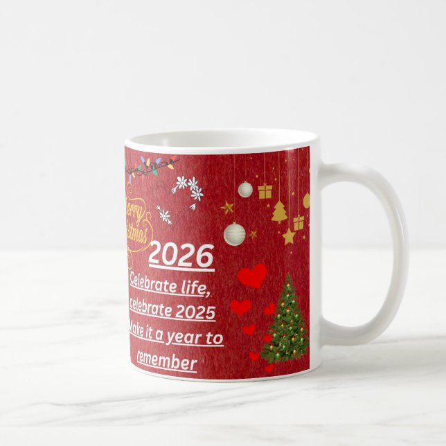 “Bonne année 2026 Mug – Célébrez avec éclat  (Droite)