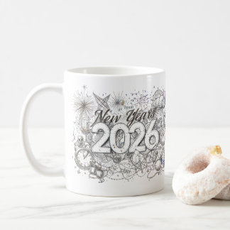 bonne année 2026 tasse à café