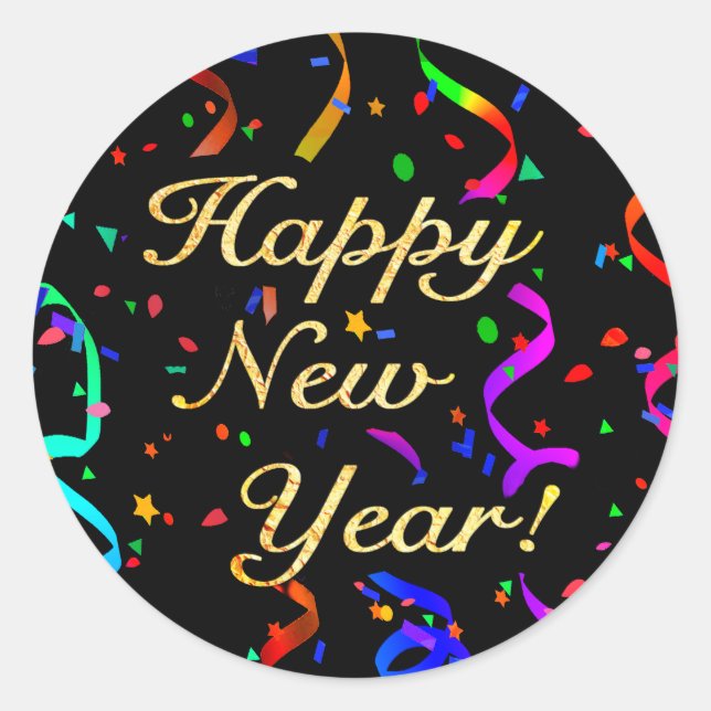 "Bonne année !" autocollants (Devant)