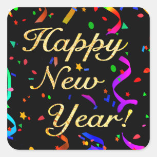 "Bonne année !" autocollants