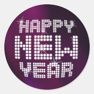 Bonne année autocollants Parties scintillant