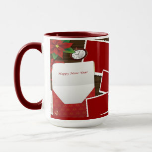 Bonne année avec Holly Ajouter votre photo Mug