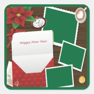 Bonne année avec Holly Ajouter votre sticker photo