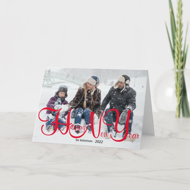 Bonne année Carte de vacances (Devant)