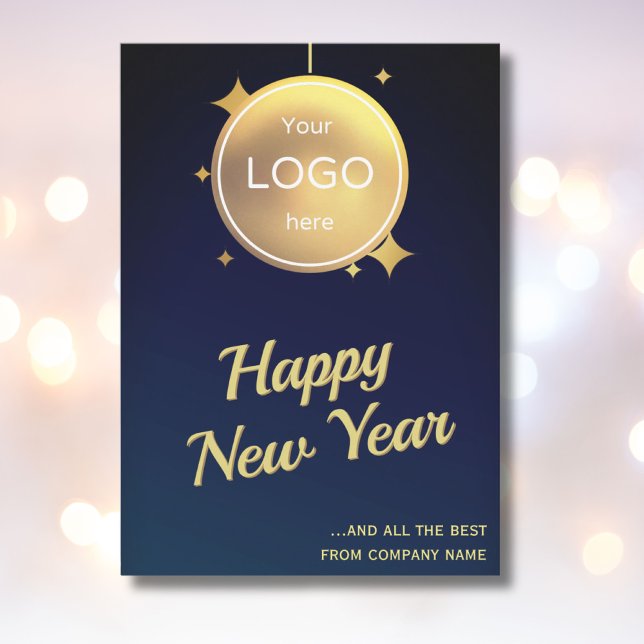 Bonne année Carte Logo Entreprise Fête 2025 (Créateur téléchargé)