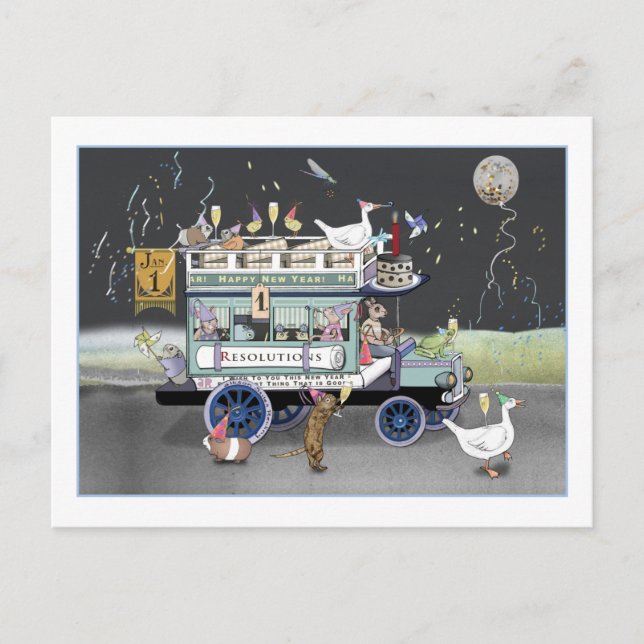 Bonne année Carte postale (Devant)