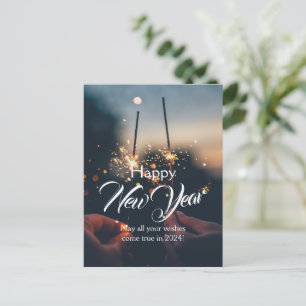 Bonne année Carte postale modifiable