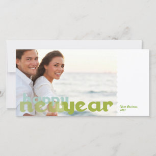 Bonne année Carte postale photo corporative