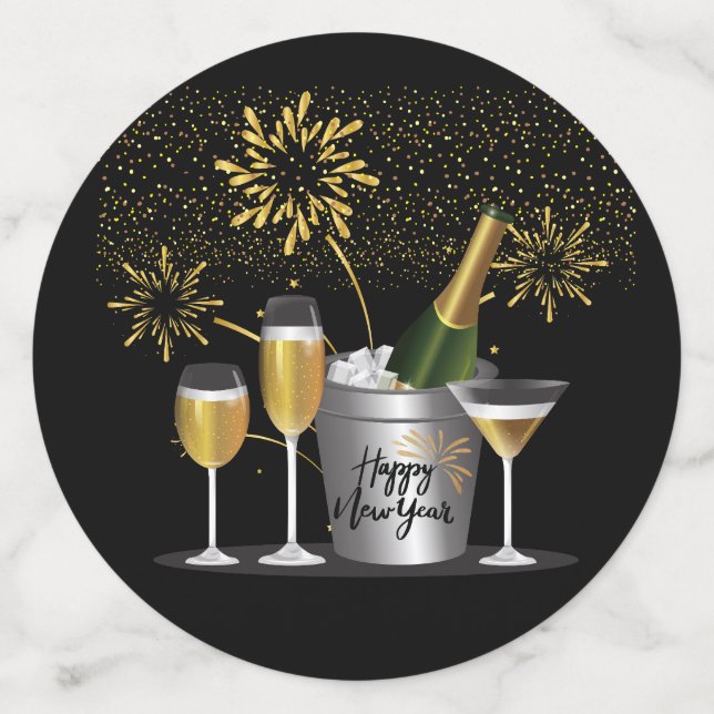 Bonne année - Confetti (Grand verso)