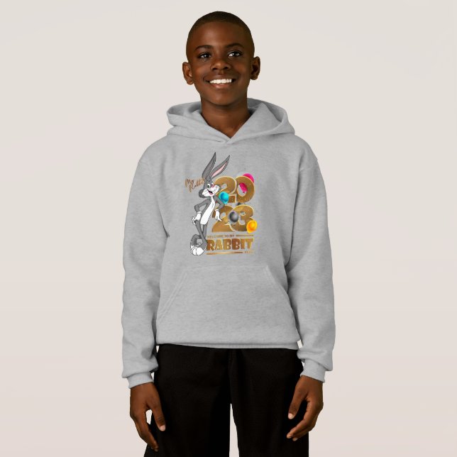 Bonne Année du Lapin 2023 | Sweat à capuche pour e (Devant entier)