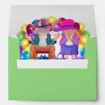 Bonne année Enveloppes des grands-parents plus âgé