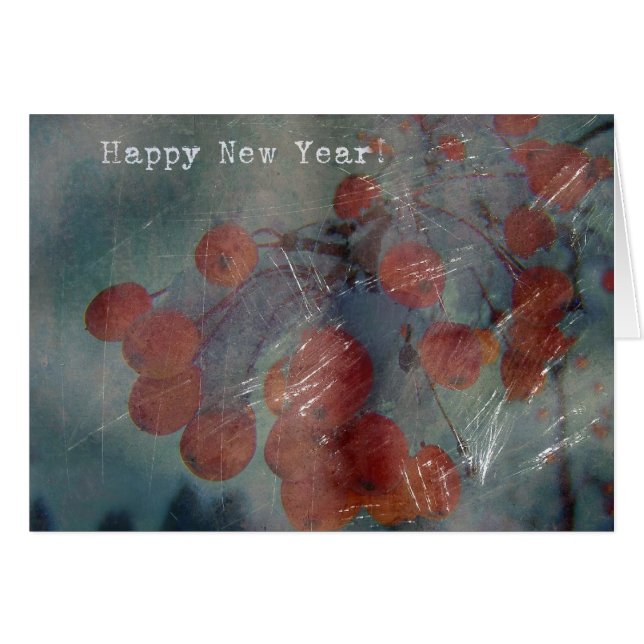 Bonne année, Grunge Crabapples (Devant horizontal)