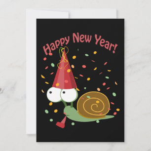 Bonne année ! Invitation à la fête de l'escargot a