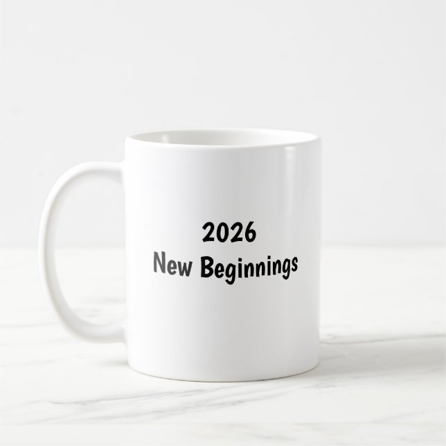 Bonne année ✨ Mug Nouveaux Débuts (Gauche)