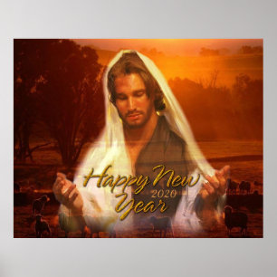 Bonne année Poster de Jésus 2020