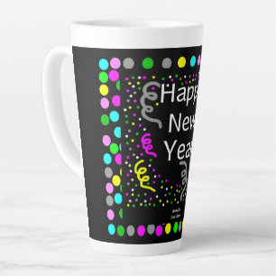 Bonne année Salutations Grand Latte Mug