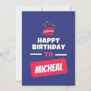Bonne Anniversaire Carte postale simple Personnali