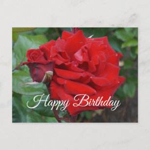 Bonne Anniversaire Crimson Bouquet Rose #2 Carte p