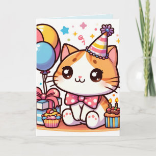 Bonne Anniversaire Toon Kitty Carte Anniversaire