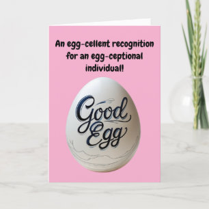 Bonne appréciation des oeufs - Merci amusant