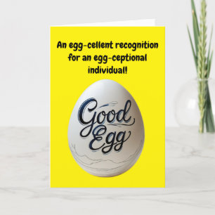 Bonne appréciation des oeufs - Merci amusant