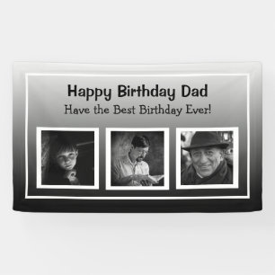 Bonne bannière d'anniversaire avec l'âge de la pho