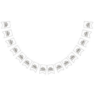 Bonne bannière de Bunting 50e Anniversaire