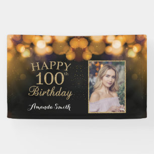 Bonne bannière du 100e anniversaire. Photo Partie