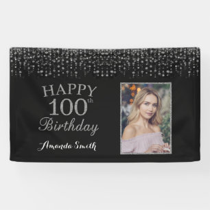 Bonne bannière du 100e anniversaire. Photo Partie