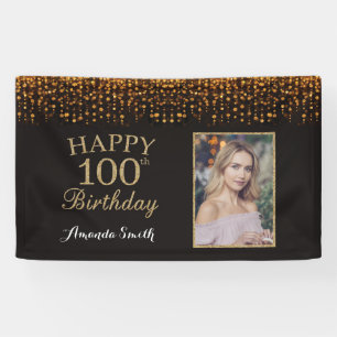 Bonne bannière du 100e anniversaire. Photo Partie