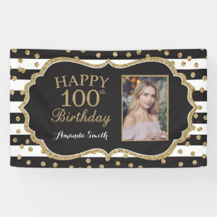 Bonne bannière du 100e anniversaire. Photo Partie