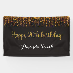 Bonne bannière du 20e anniversaire. Parties scint