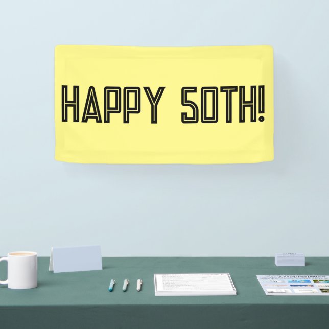 BONNE BANNIÈRE DU 50E ANNIVERSAIRE (Salon professionnel)