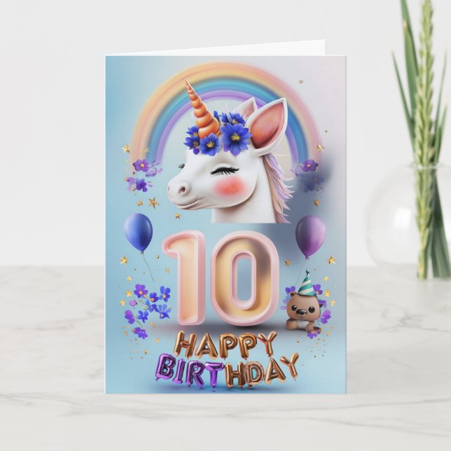 Bonne carte 10e anniversaire (Devant)