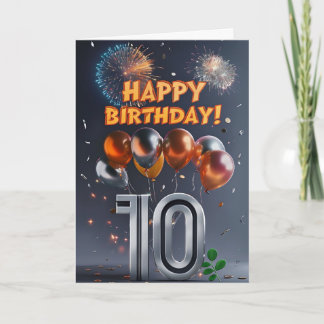 Bonne carte 10e anniversaire
