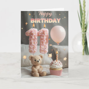 Bonne carte 11e anniversaire